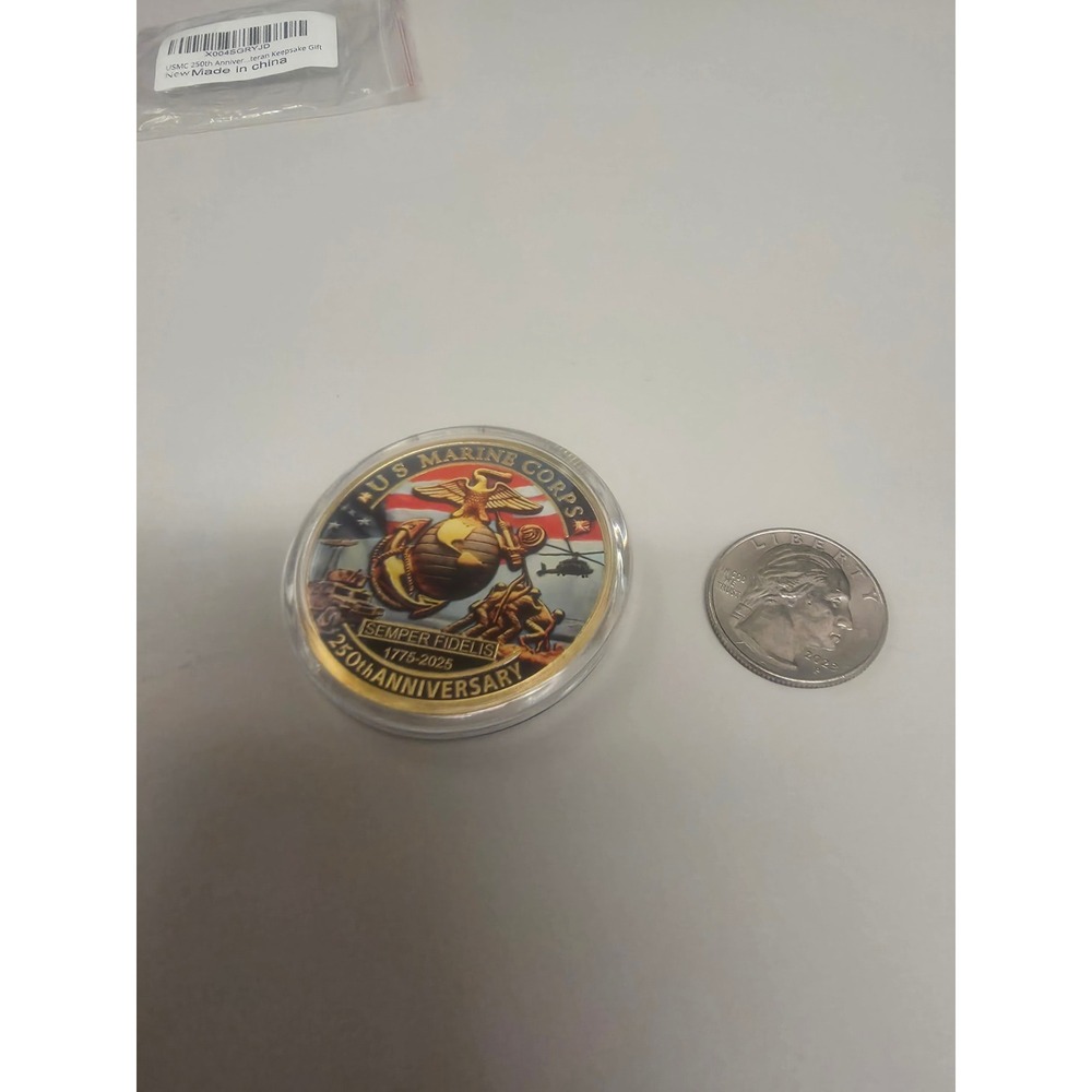 USMC 250th Anniversary Challenge Coin 1775-2025 Tun Tavern Marine Corps Birthday